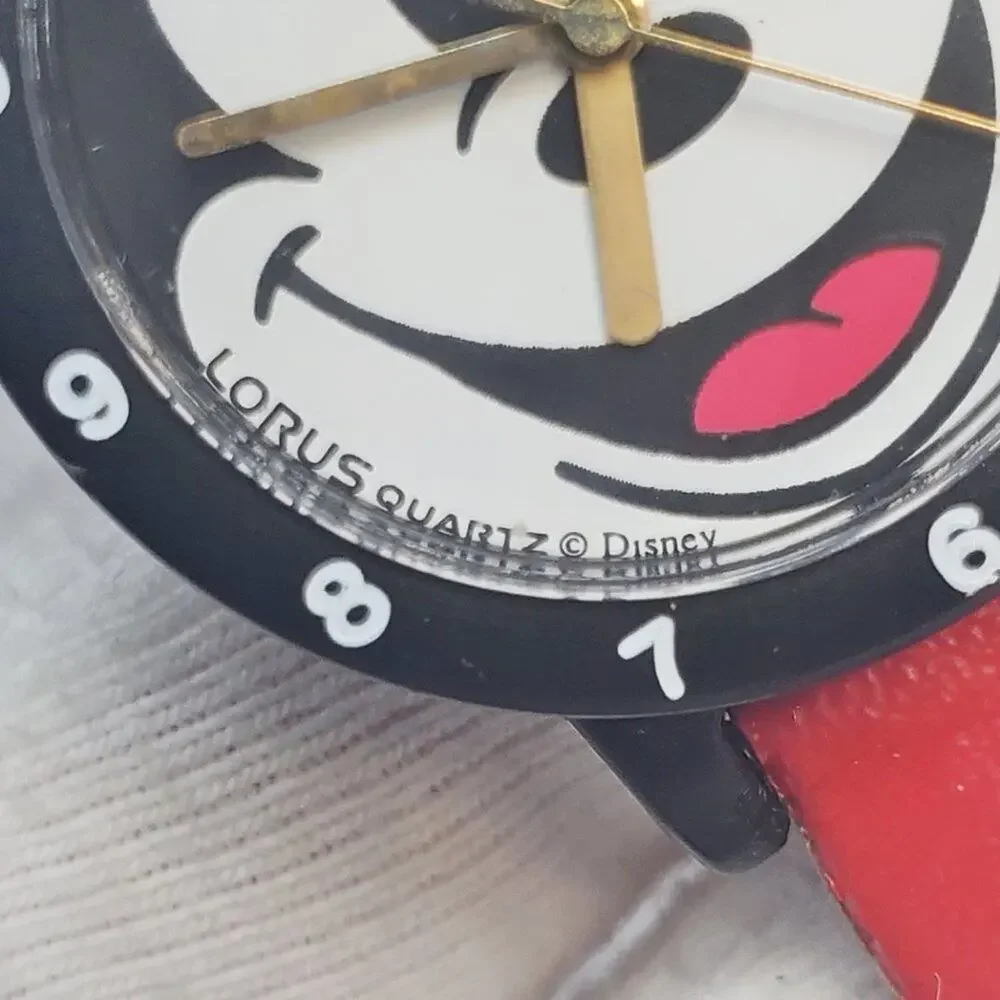 Vintage Disney X Lorus Mickey Mouse Black Ears Watch
